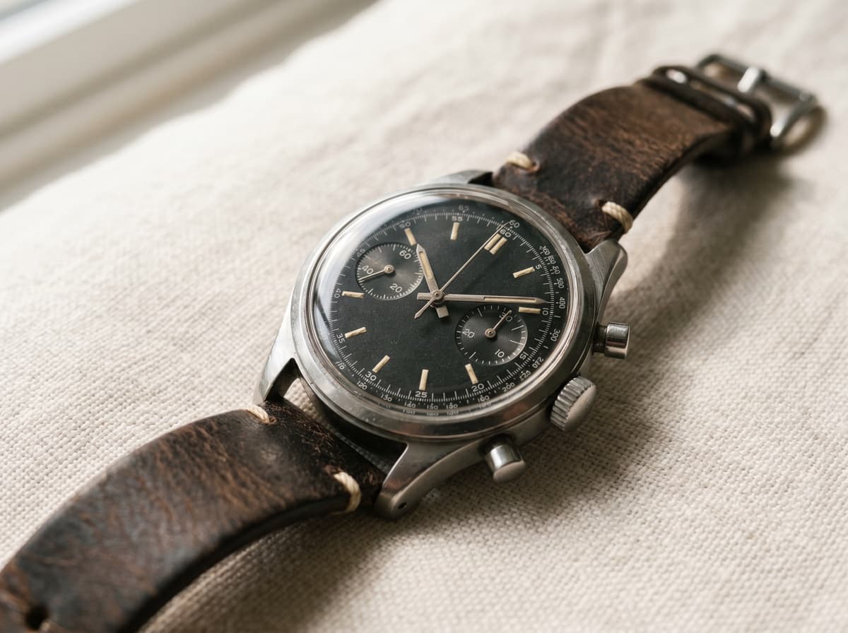 Vintage chronograph wristwatch